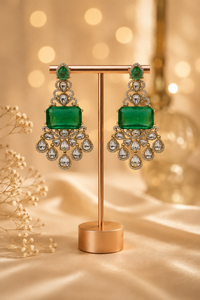 Emerald Royale Statement Earrings
