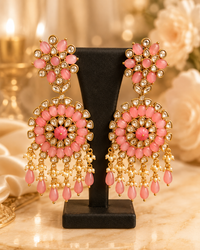 Blush Royale Kundan Dangle Earrings