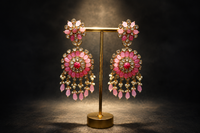 Blush Royale Kundan Dangle Earrings