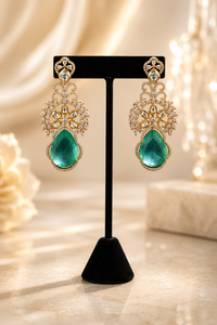 Emerald Grace Dangler Earrings