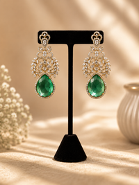 Emerald Grace Dangler Earrings