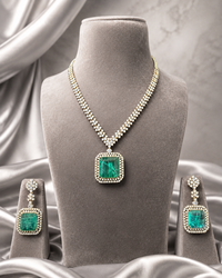 Ziva Sparkle AD Diamond necklace with earrings