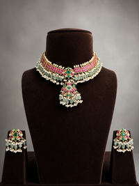 Heirloom Pearl Jadau Statement Set