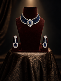 Midnight Sapphire Choker Set