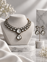 Ivory Royale Polki Necklace Set