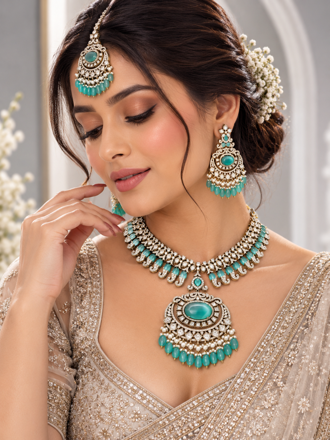 Aqua Noor Royal Bridal Set