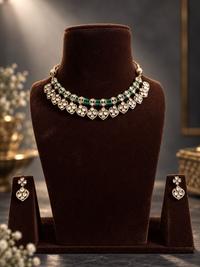 Emerald Noor Kundan Choker Set