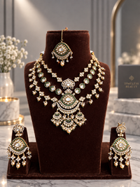 Emerald Maharani Kundan Bridal Set