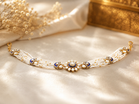 Moissanite matha patti with meenakari (1 pcs)