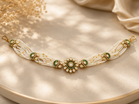 Moissanite matha patti with meenakari (1 pcs)