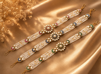 Moissanite matha patti with meenakari (1 pcs)