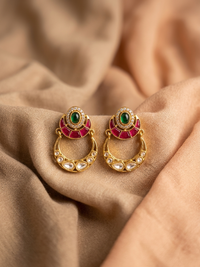 Jadau Chandbali Earrings