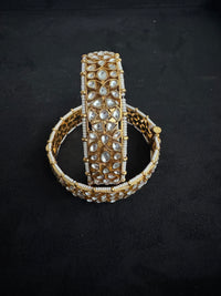 Royal Gold plated Jadau bangles