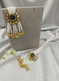 Kundan studded with pearl earrings